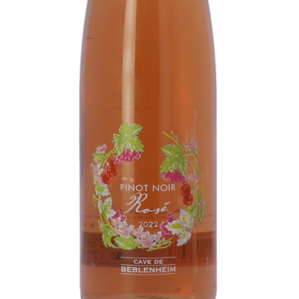 photo zoom bouteille pinot noir rosé 2022