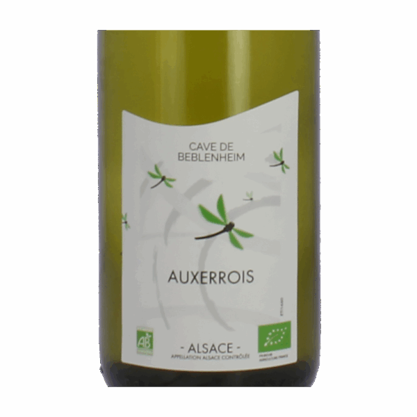 Zoom sur l'étiquette de l'Auxerrois BIO